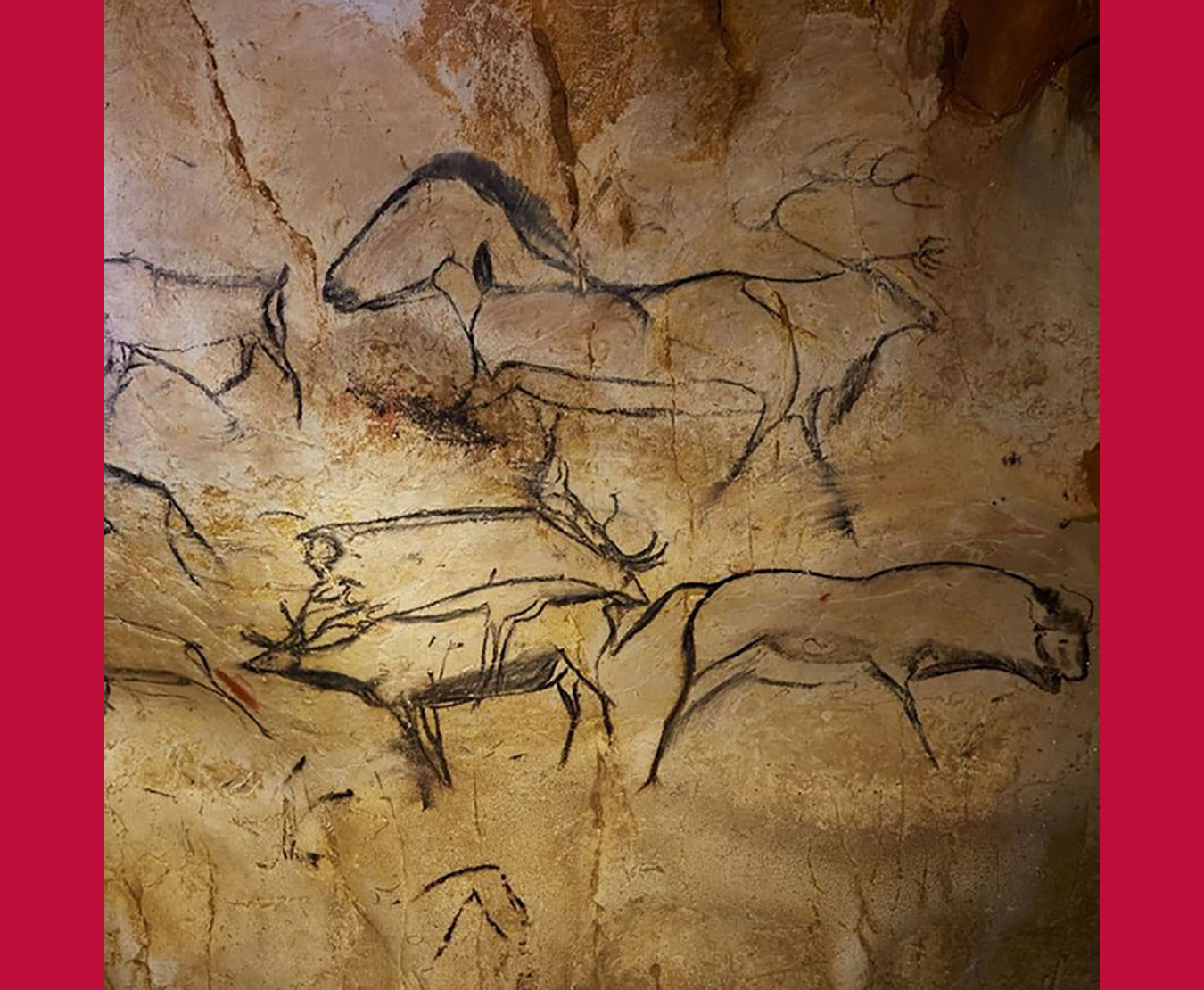 The Horse Panel of Chauvet right side as posted by ancientartachive on Instagram