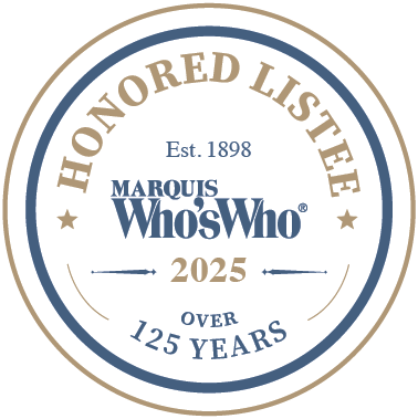 Marquis Who’s Who Honored Listee 2025 badge